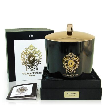 TIZIANA TERENZI AL CONTRARIO BLACK GLASS CANDLE 1000ML