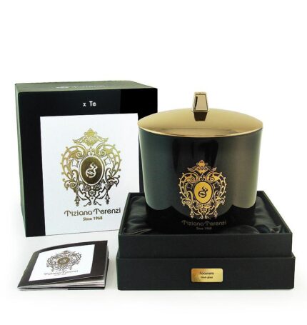 TIZIANA TERENZI FOCONERO BLACK GLASS CANDLE 500ML