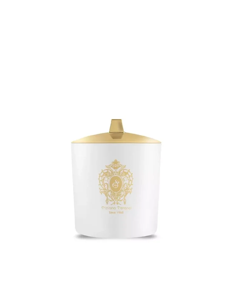 TIZIANA TERENZI MEDITERRANEAN WHITE GLASS CANDLE 500ML